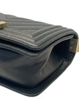 Chanel Boy Bag Small Chevron Black