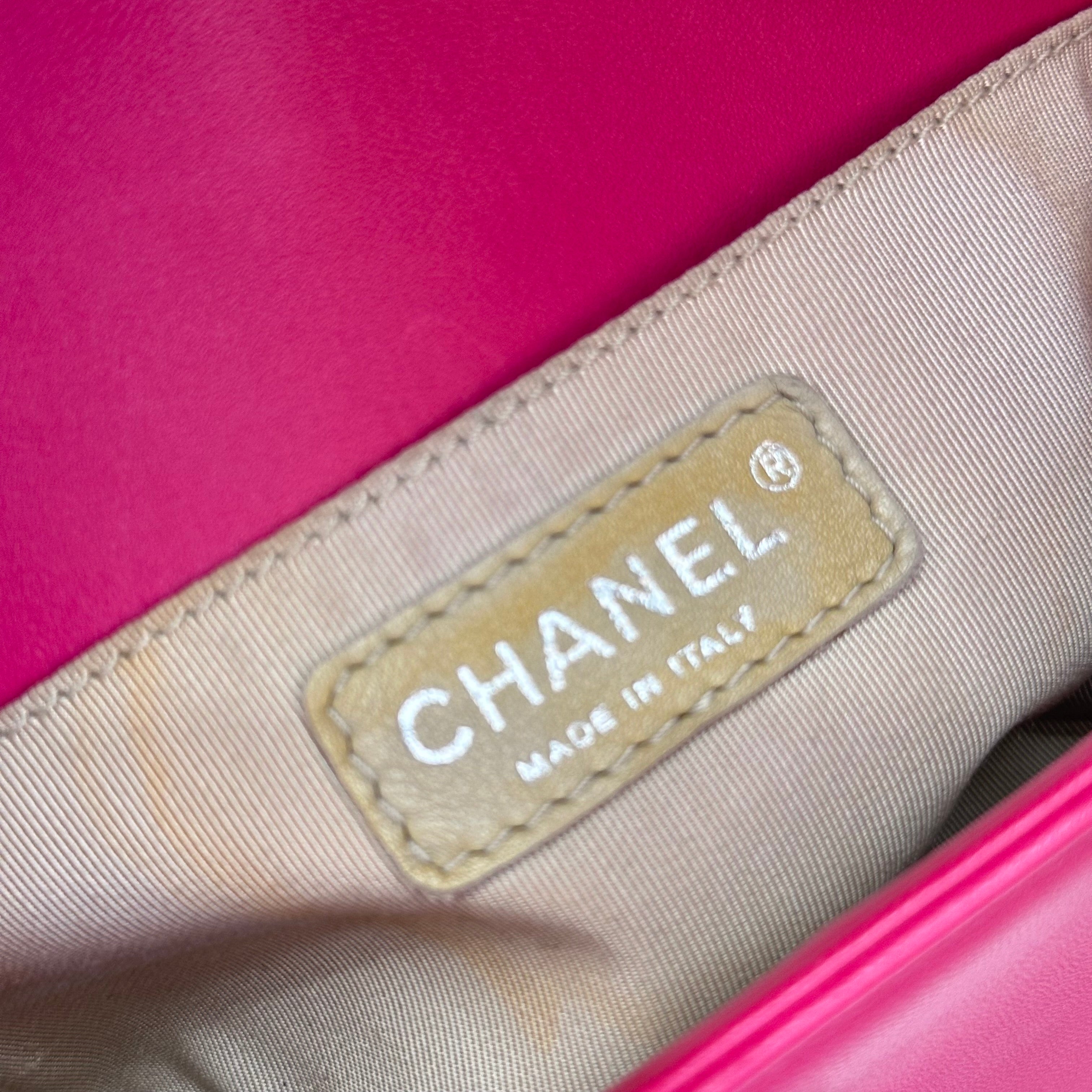 Chanel Boy Bag Small Pink Lambskin