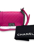 Chanel Boy Small Pink Lambskin Flap Bag