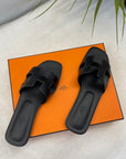 Hermes Orans Black Size 39.5 EU