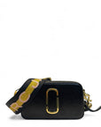 Marc Jacobs Snapshot Black Leather Sling Bag With Detachable Strap