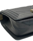Chanel Boy Bag Small Chevron Black