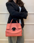 Versace Pink Leather Palazzo Empire Bag