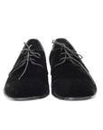 Black Velvet Lace up Shoes