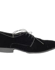 Black Velvet Lace up Shoes