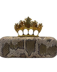 Alexander McQueen Python Knuckle Clutch