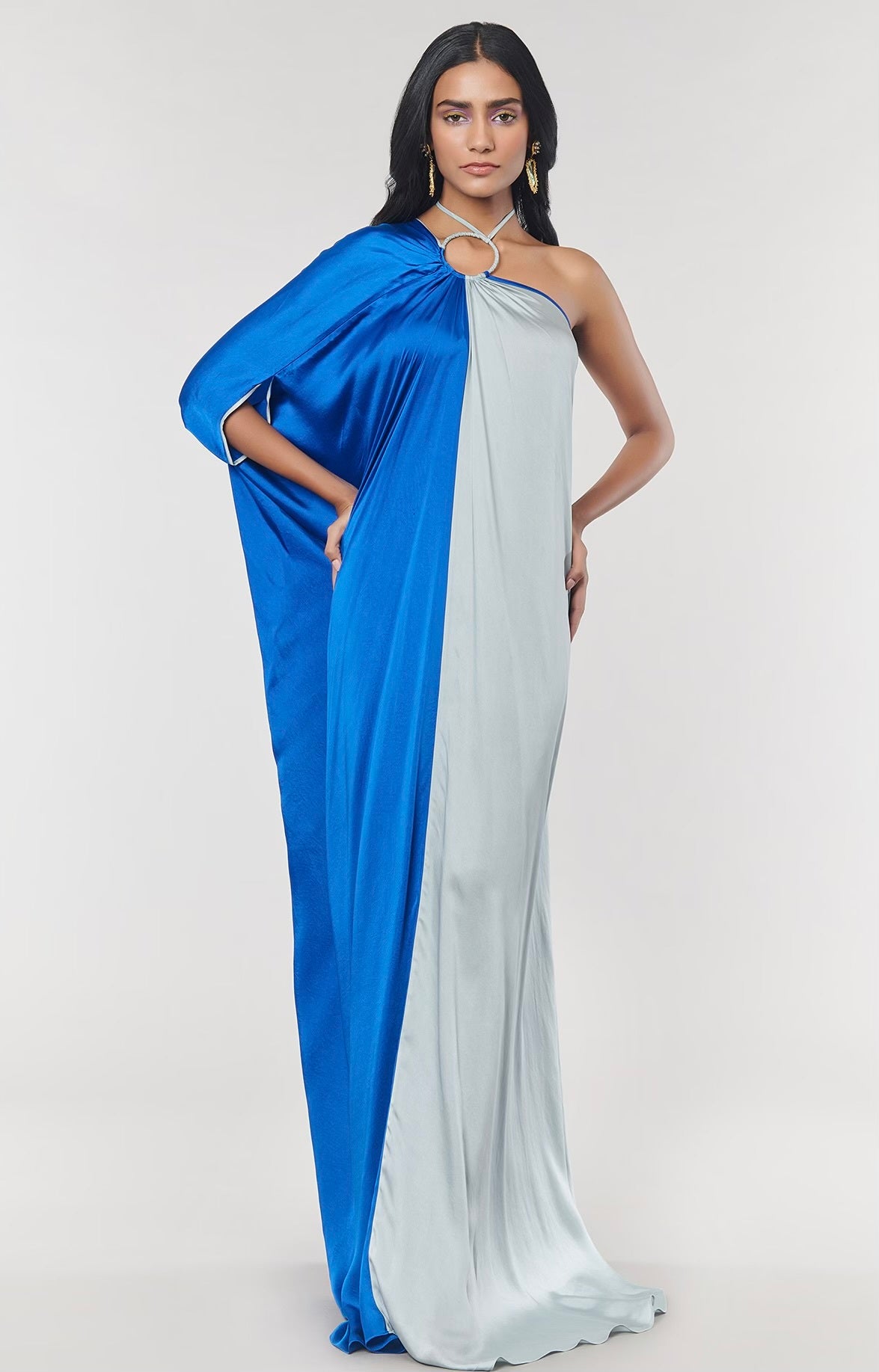 Amit Aggarwal x Wendell Rodricks One shoulder Ring Gown Size M