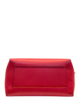 Celine Red Micro Leather Belt Top Handle Bag