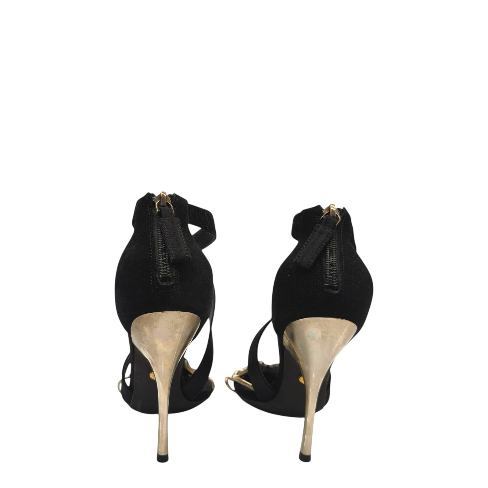 GIAMBATTISTA VALLI X H&M ZAPATOS TALLA Black Suede Heels EU 35