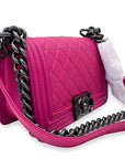 Chanel Boy Small Pink Lambskin Flap Bag