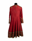 Red Anarkali Sequence Work Dress