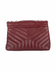 Monogram Loulou Matelasse Vitello Piumotto Red Calfskin Leather Bag
