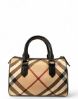 Burberry Beige Nova Check PVC Chester Boston Bag