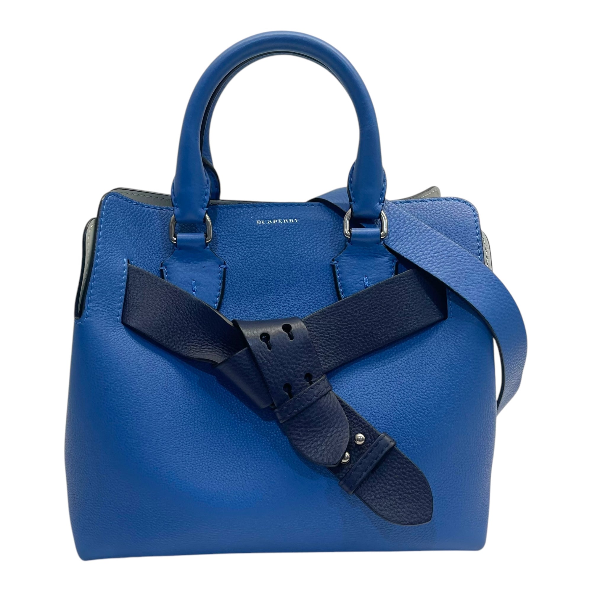 Burberry Hydrangea Blue Leather Small Belt Bag