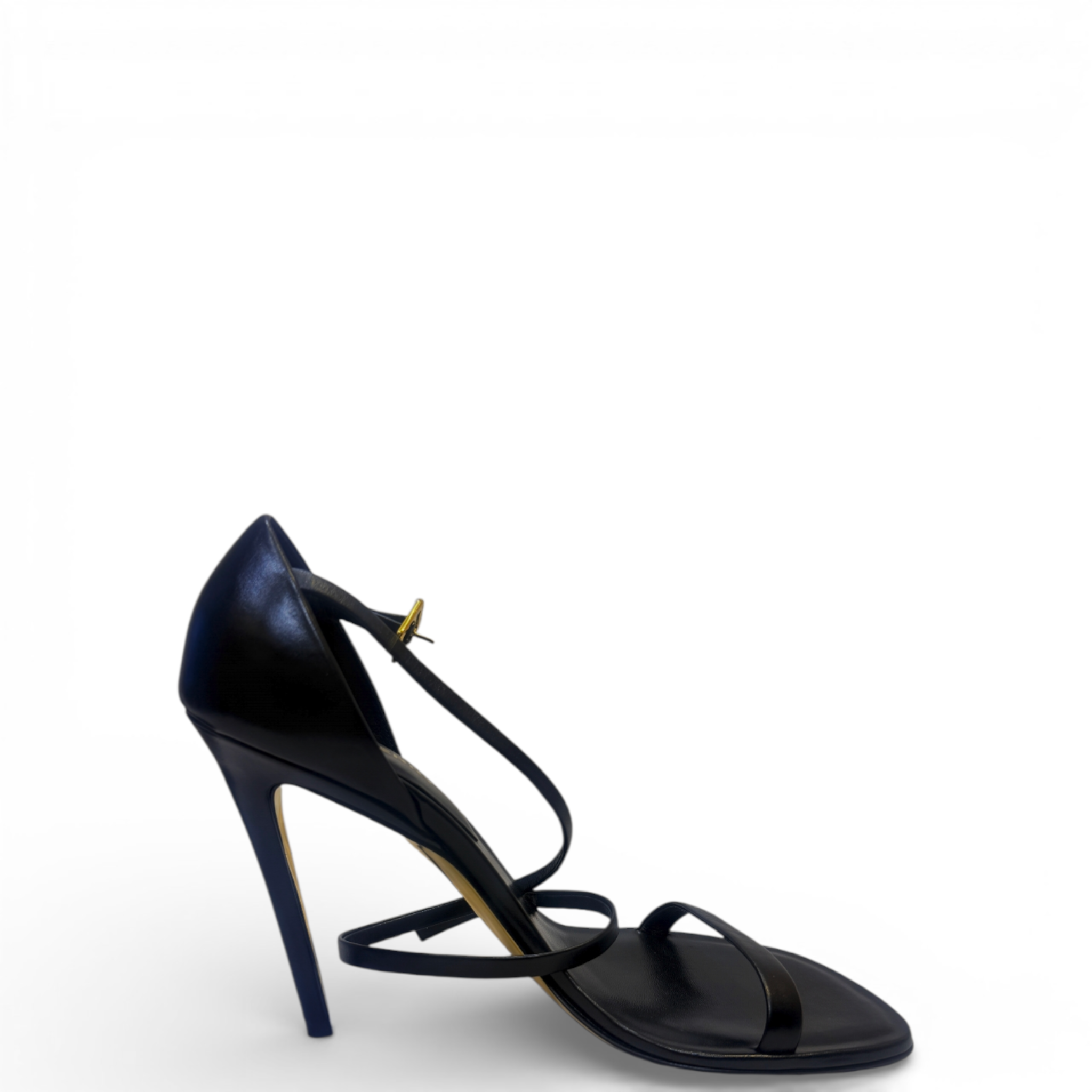 Burberry Wrap-Around Black Leather Sandals EU 38