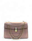 Bvlgari Old Rose Leather Medium Serpenti Forever Shoulder Bag