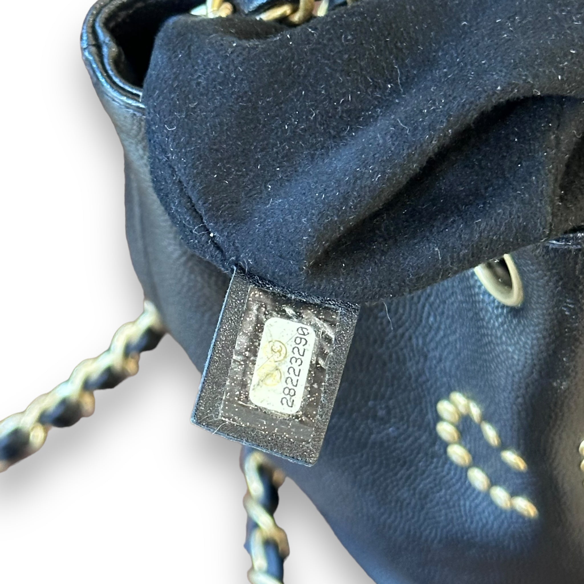 Chanel Deauville Drawstring Bucket Bag Caviar Black