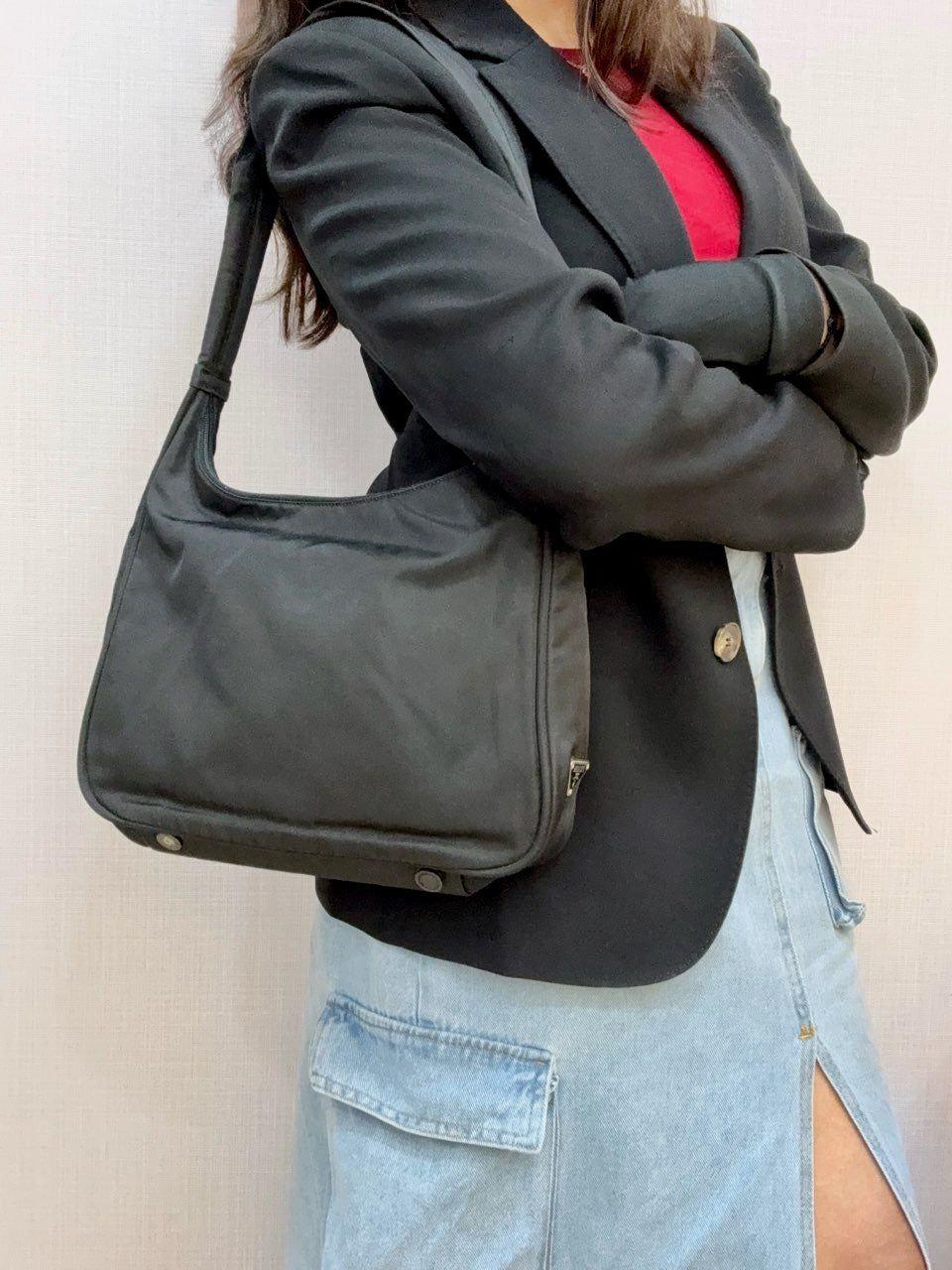 Prada Vintage Tessuto Sport Shoulder Bag