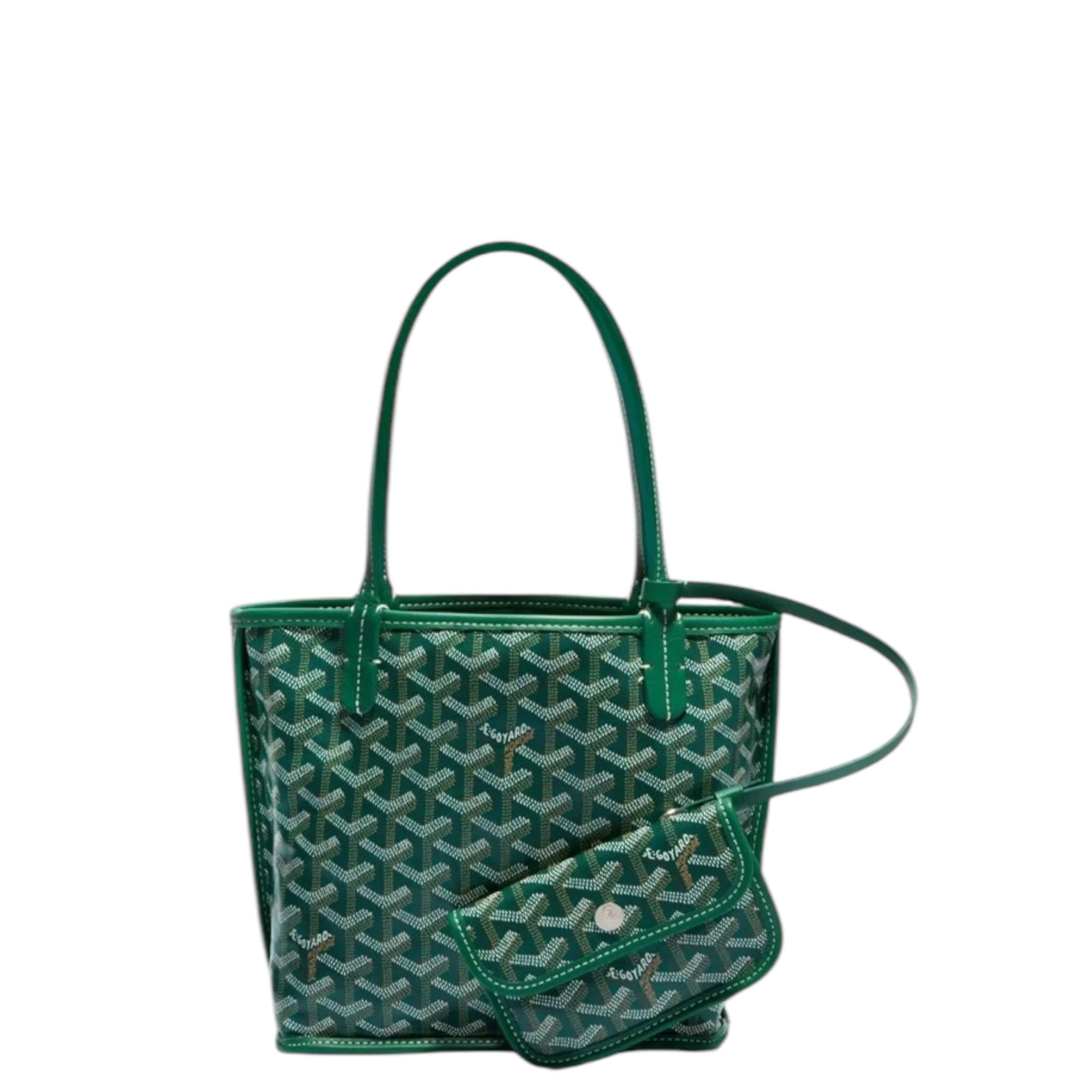 Goyard Mini Anjou Green Reversible Bag