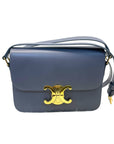 Celine Grey Leather Teen Triomphe Bag