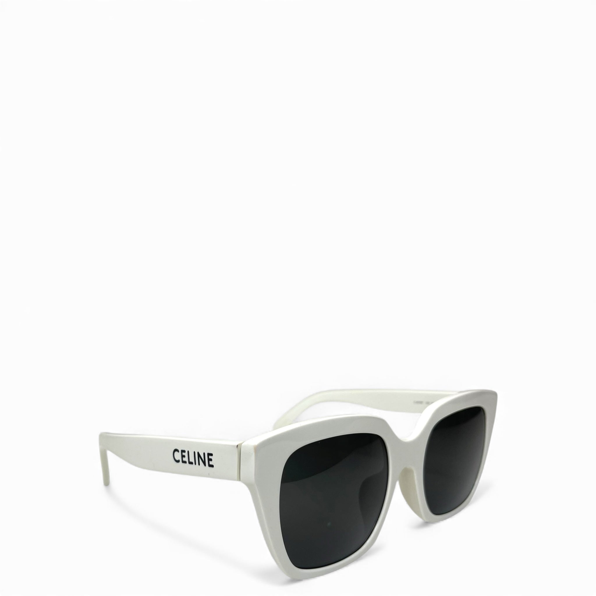 Celine White Square Sunglasses
