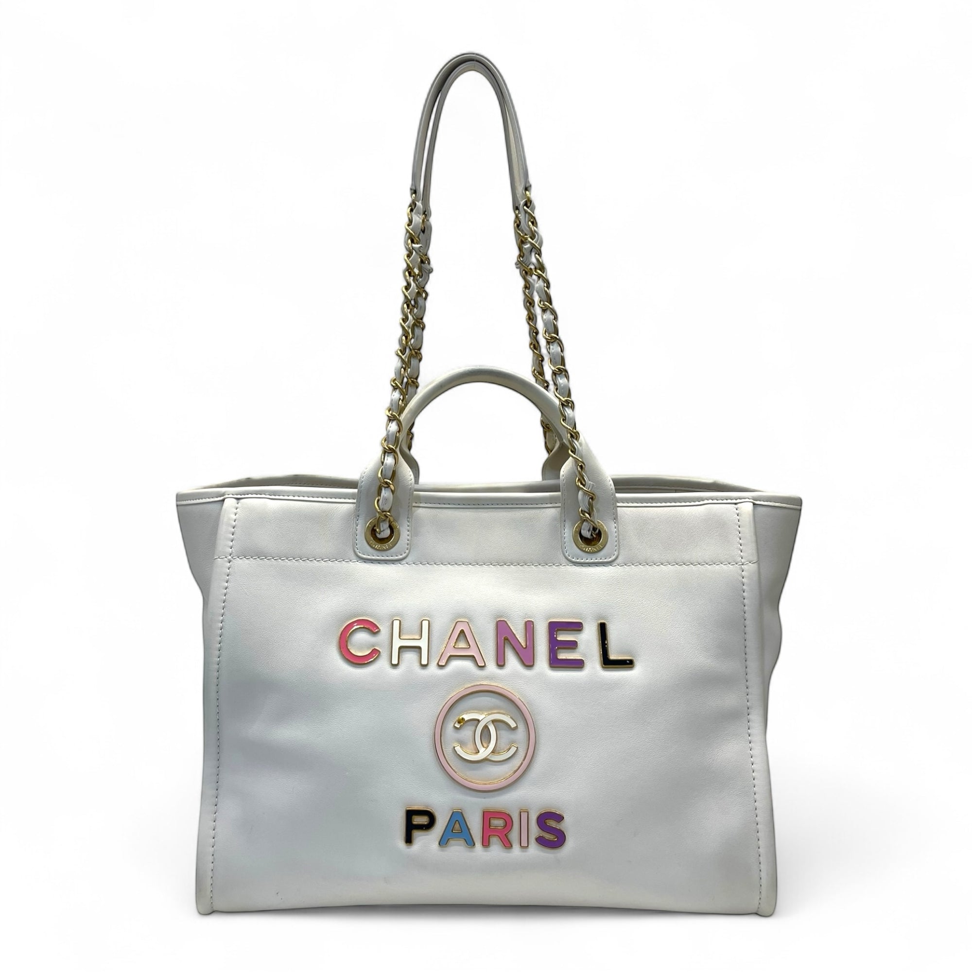 Chanel 2022 Enamel Medium Deauville Tote Bag
