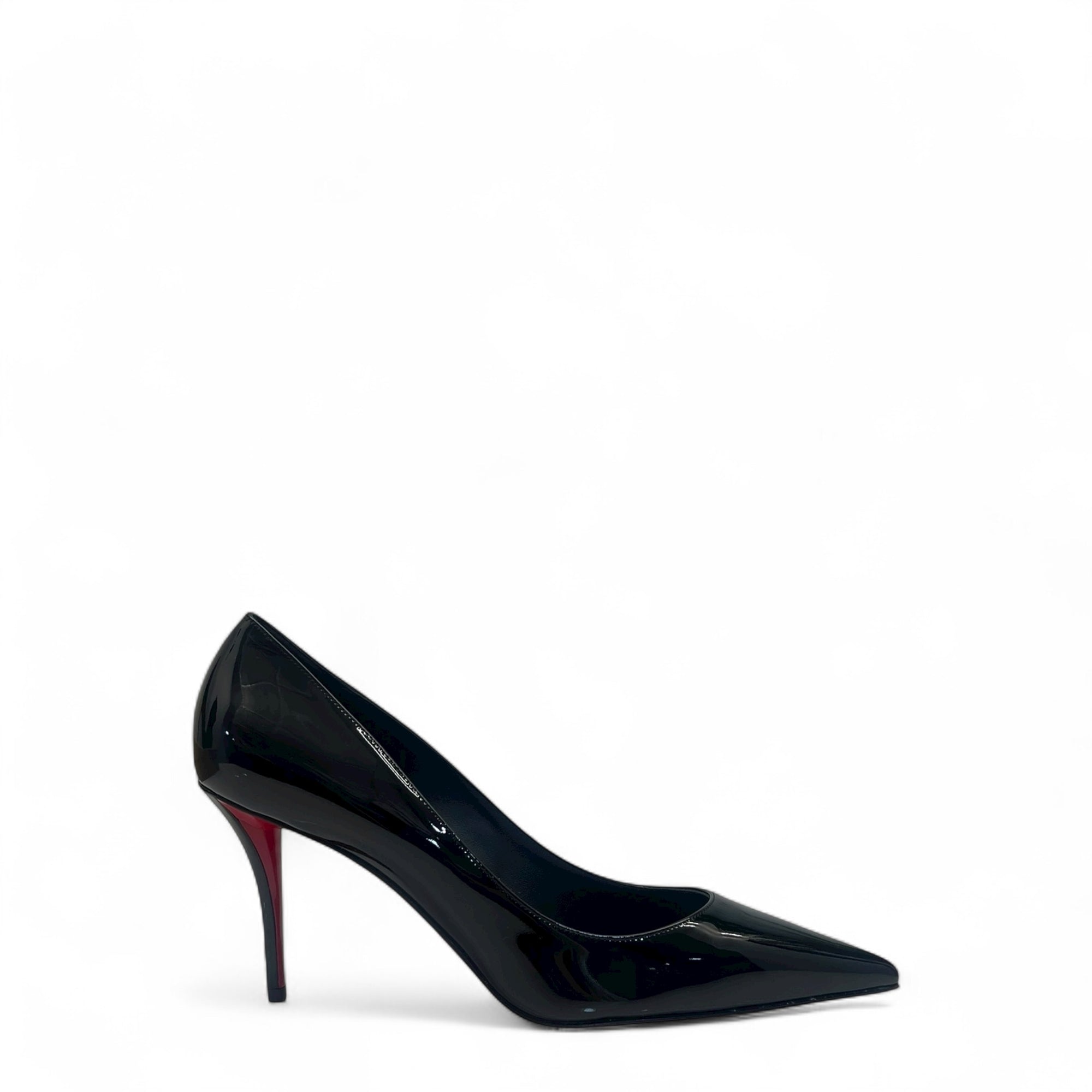 Christan Louboutin Miss Z 80mm Pumps - Patent Calf Leather - Black - Women EU 39
