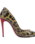 Christian Louboutin Patent Leather Leopard print leather Heels Size EU 37