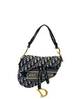 Christian Dior Saddle Bag Dior Oblique Embroidery