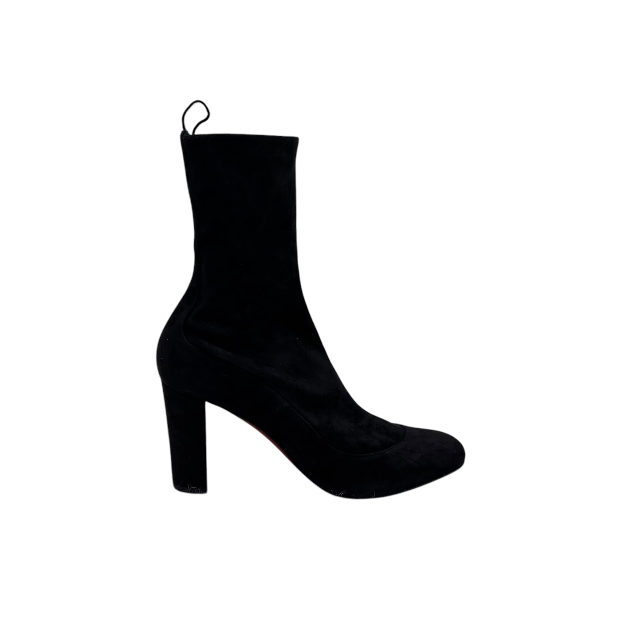Christian Louboutin Gena Black Suede Ankle Boots EU 36.5