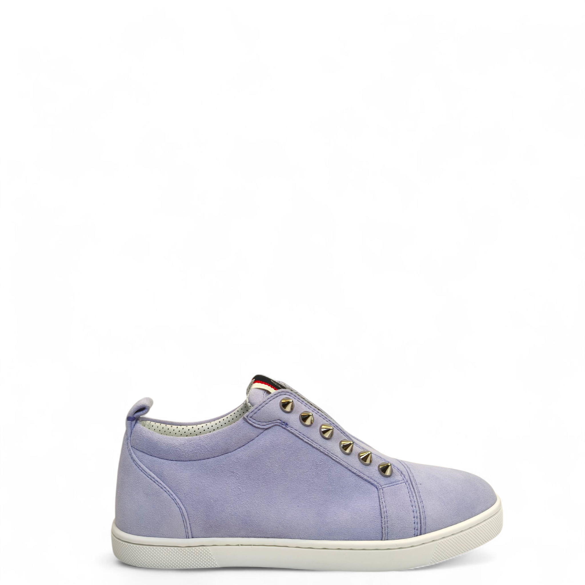 Christian Louboutin Light Purple Suede Fique A Vontade Sneakers EU 35.5