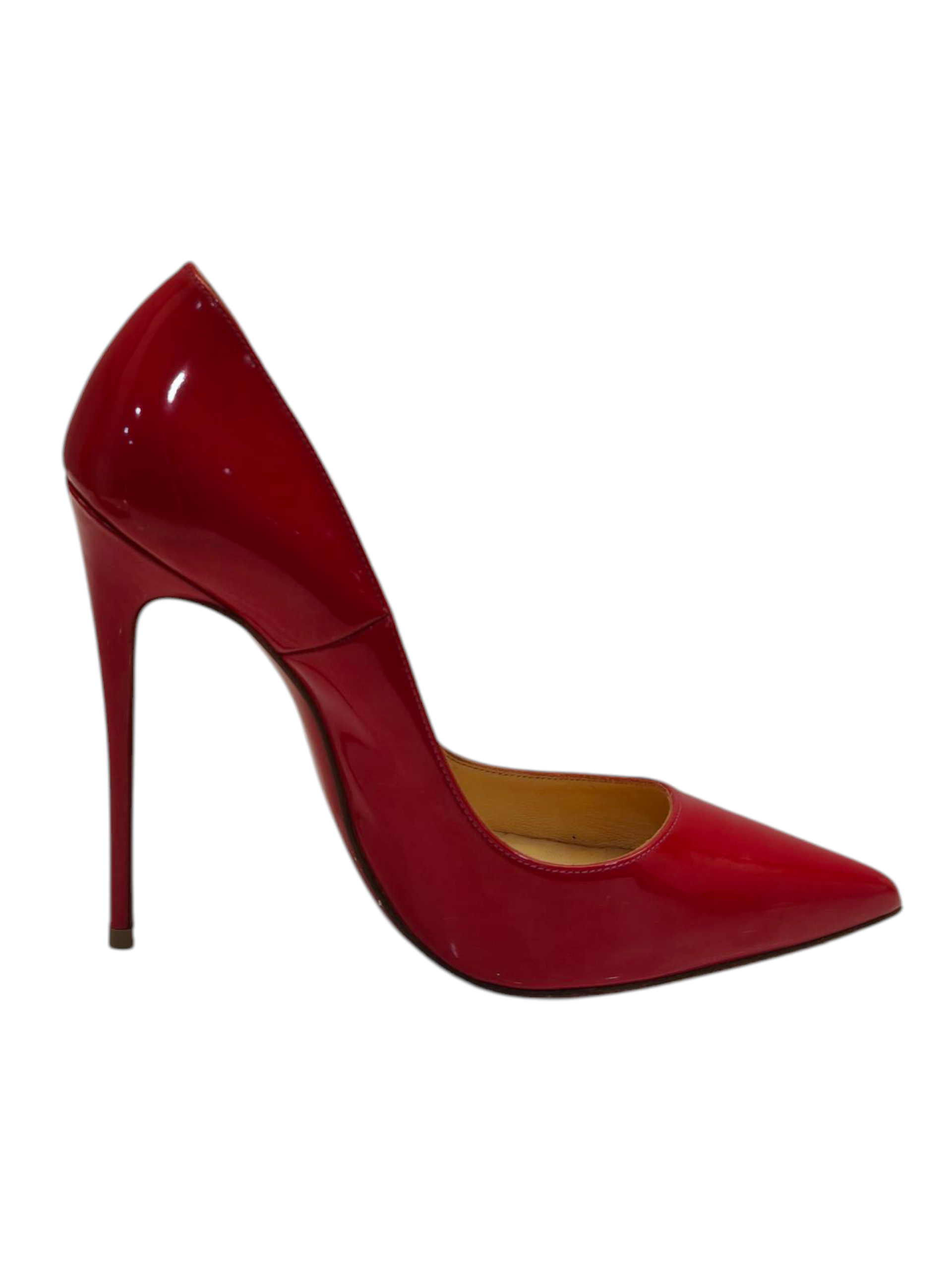 Christian Louboutin Pink Leather So Kate Pointed Toe Pumps EU 36.5