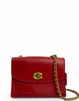 Coach Parker 18 Red Shoulder Bag