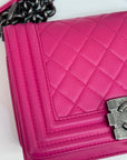 Chanel Boy Small Pink Lambskin Flap Bag