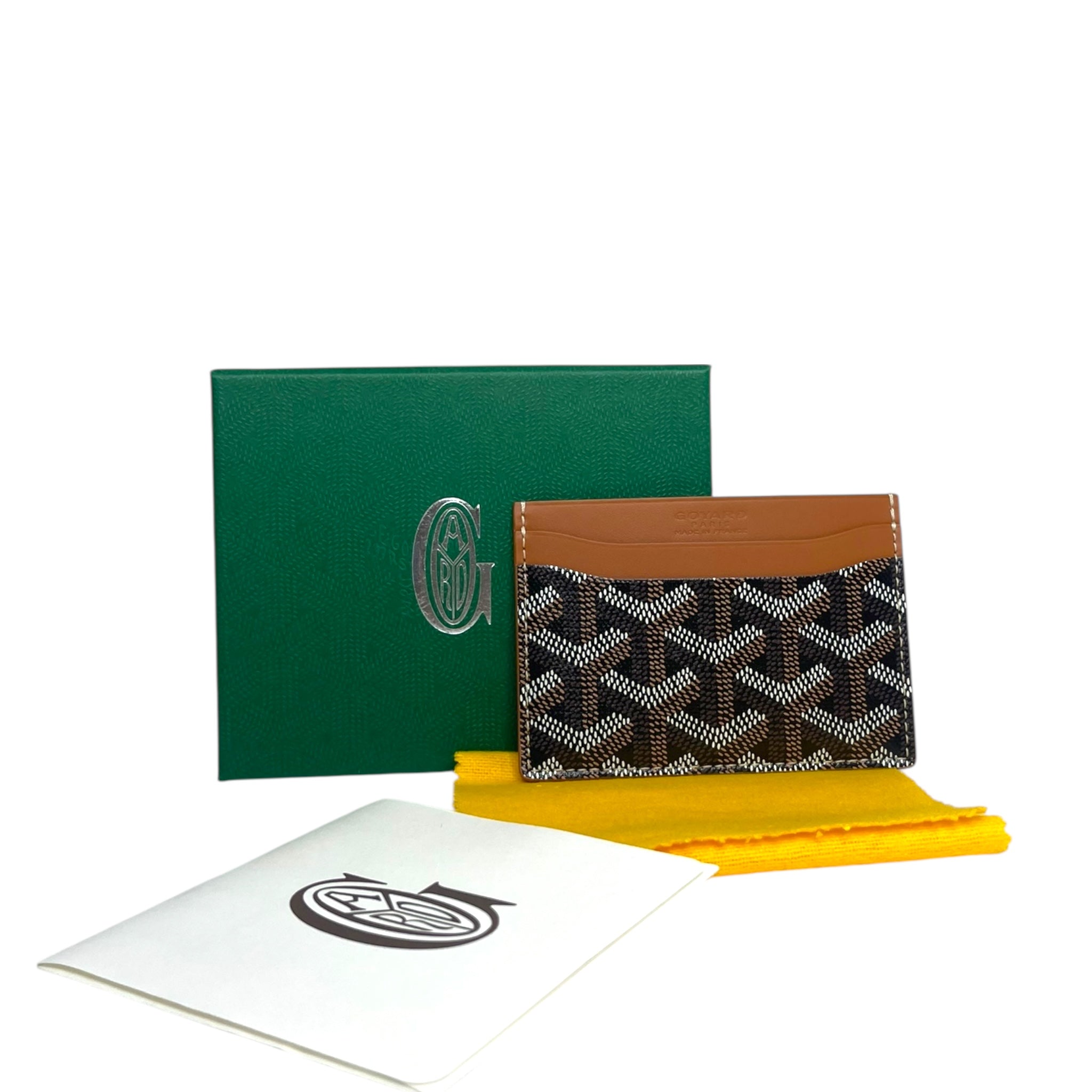 Goyard Saint Sulpice Card Wallet Black & Tan