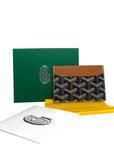 Goyard Saint Sulpice Card Wallet Black & Tan