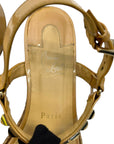 Christian Louboutin Beige Patent Leather Cataclou Sandals EU 39