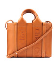 Chloe Calfskin Woody Tote Caramel