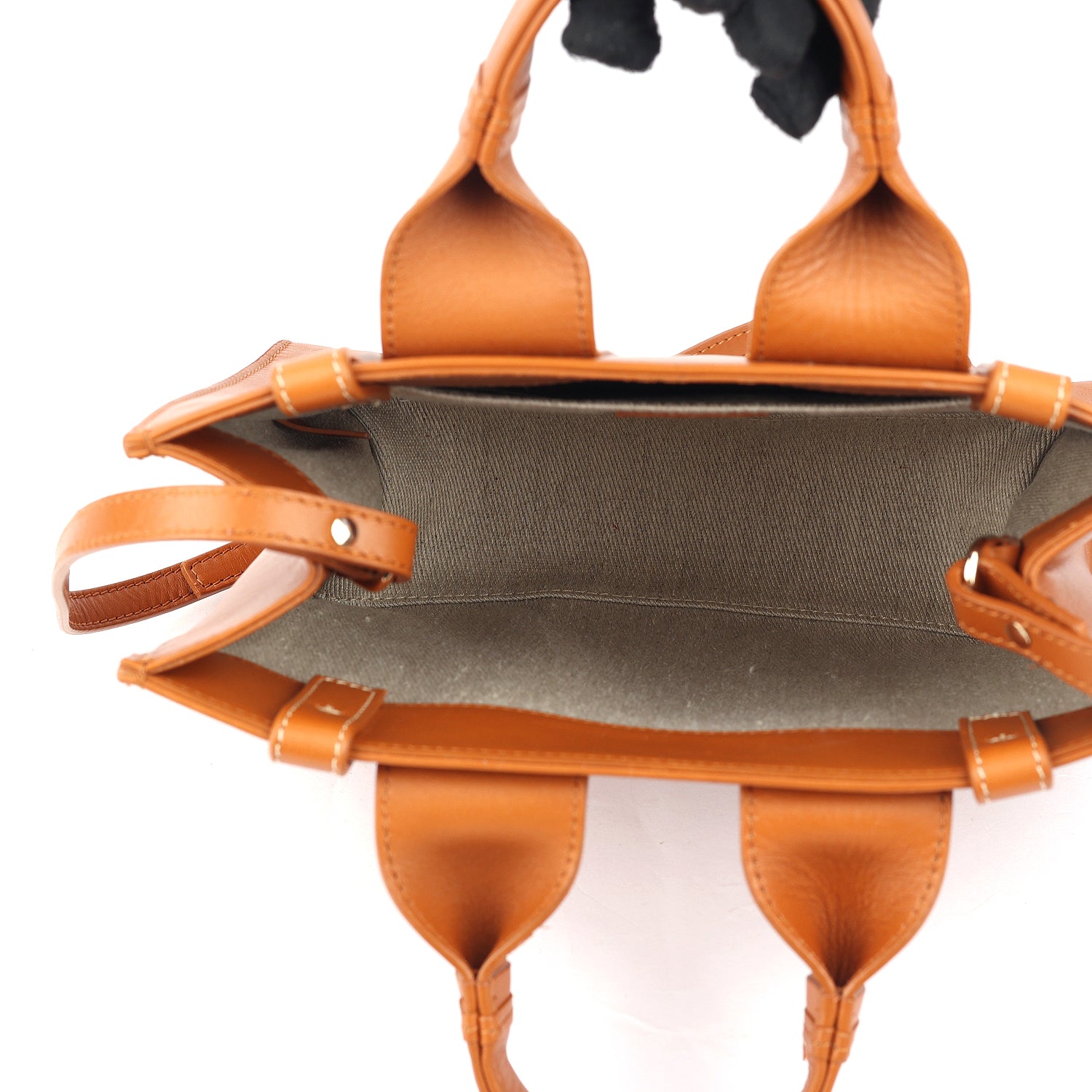 Chloe Calfskin Woody Tote Caramel