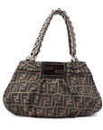 Tobacco Zucca Canvas Mia Shoulder Bag