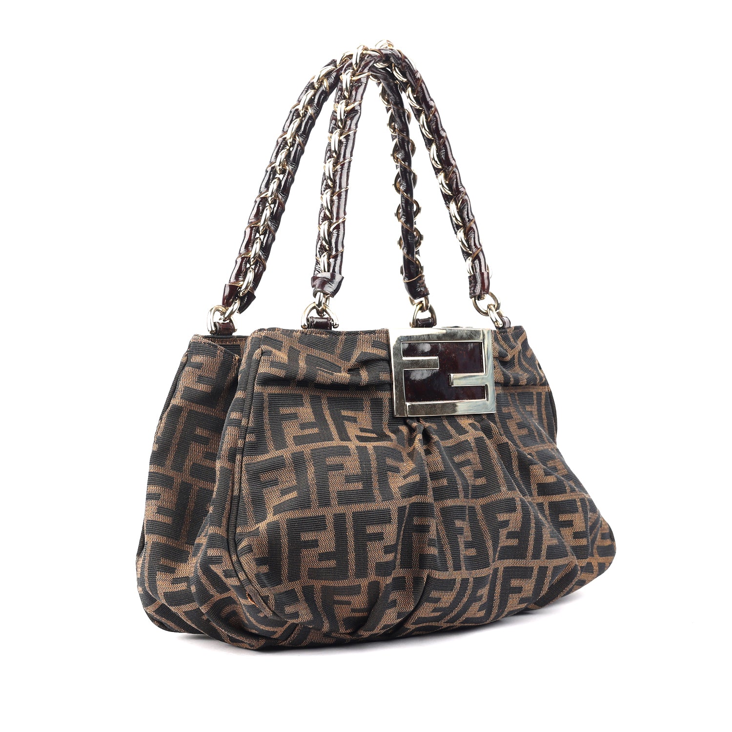 fendi tobacco zucca canvas shoulder bag | Bags | Fendi And Leather Chef Shopper Tote Vintage Interior Lining Scratched FWRD Renew Fendi Tobacco Zucca