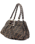 Tobacco Zucca Canvas Mia Shoulder Bag