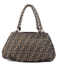 Tobacco Zucca Canvas Mia Shoulder Bag