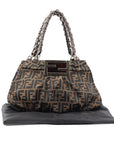 Tobacco Zucca Canvas Mia Shoulder Bag