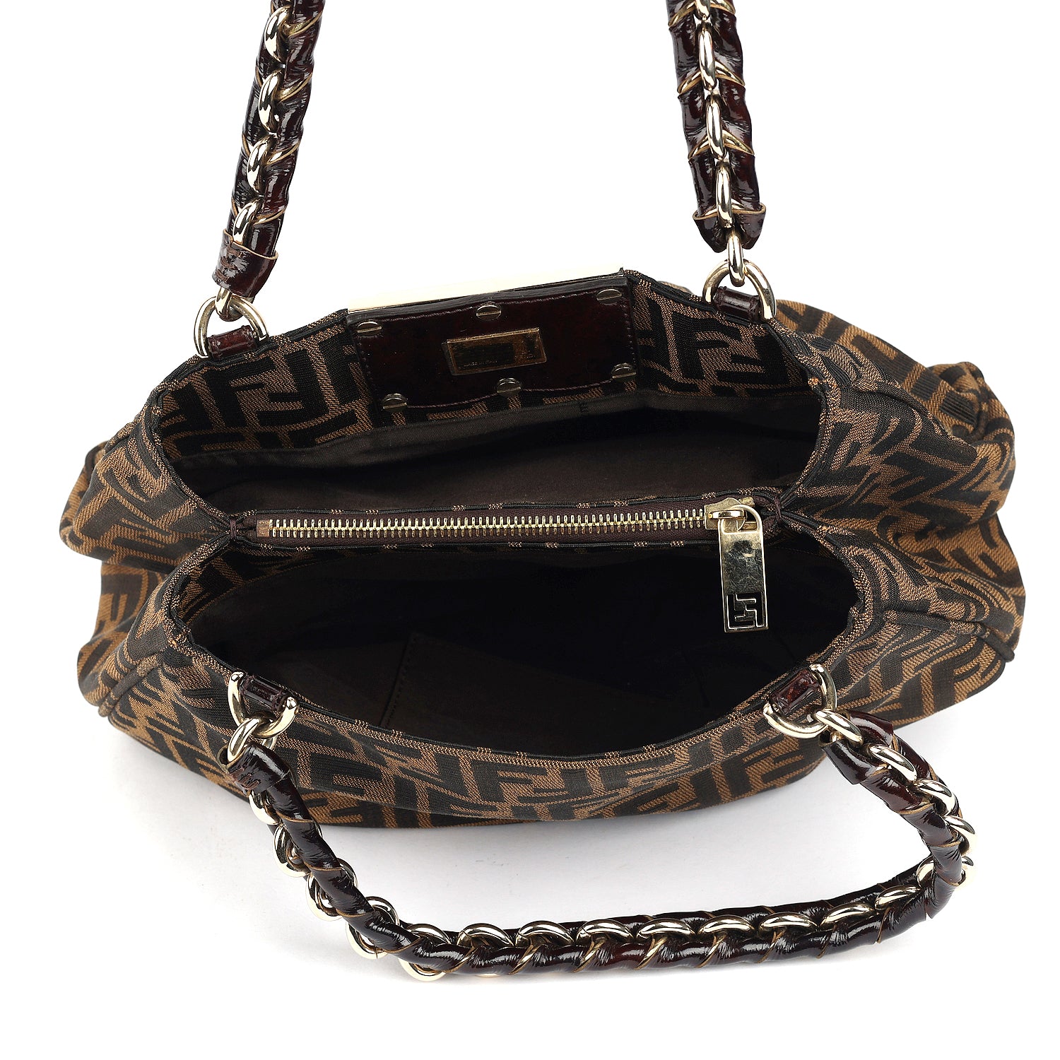 Tobacco Zucca Canvas Mia Shoulder Bag