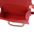 Chanel Boy Bag Small in Lambskin Quilted Flap Red