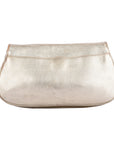 Britten Metallic Gold Leather Clutch