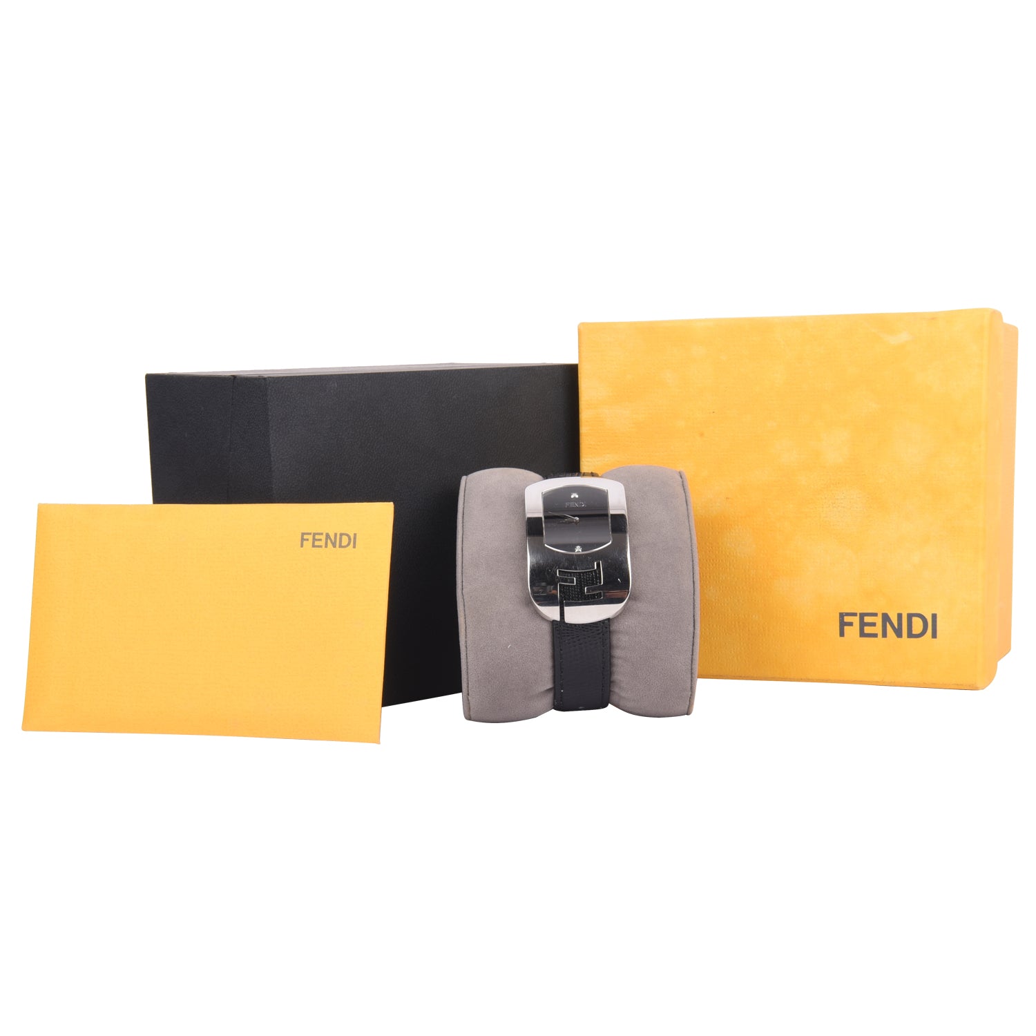 Fendi Chameleon Quartz with Leather Strap Watch