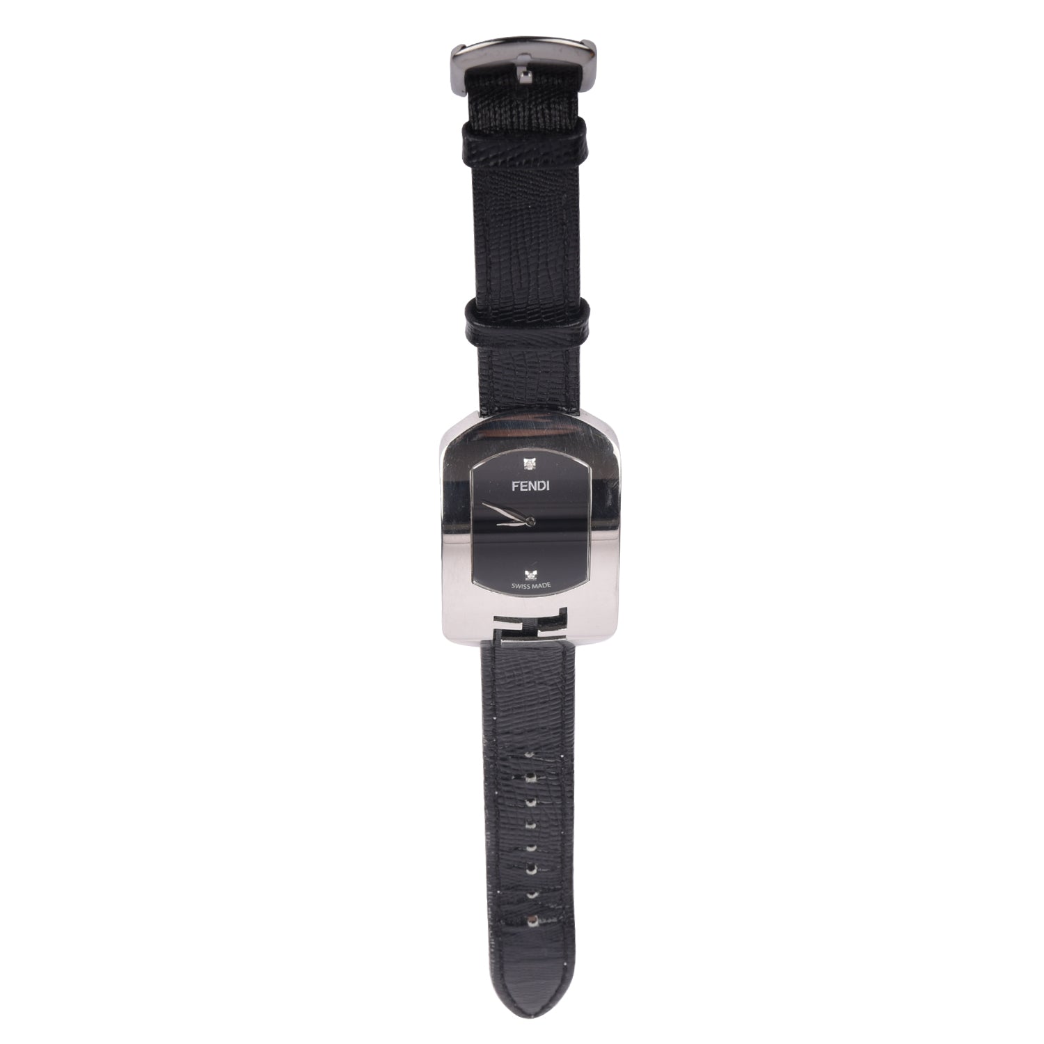 Fendi Chameleon Quartz with Leather Strap Watch