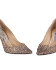 Glitter Degrade Pointed Pumps-38.5